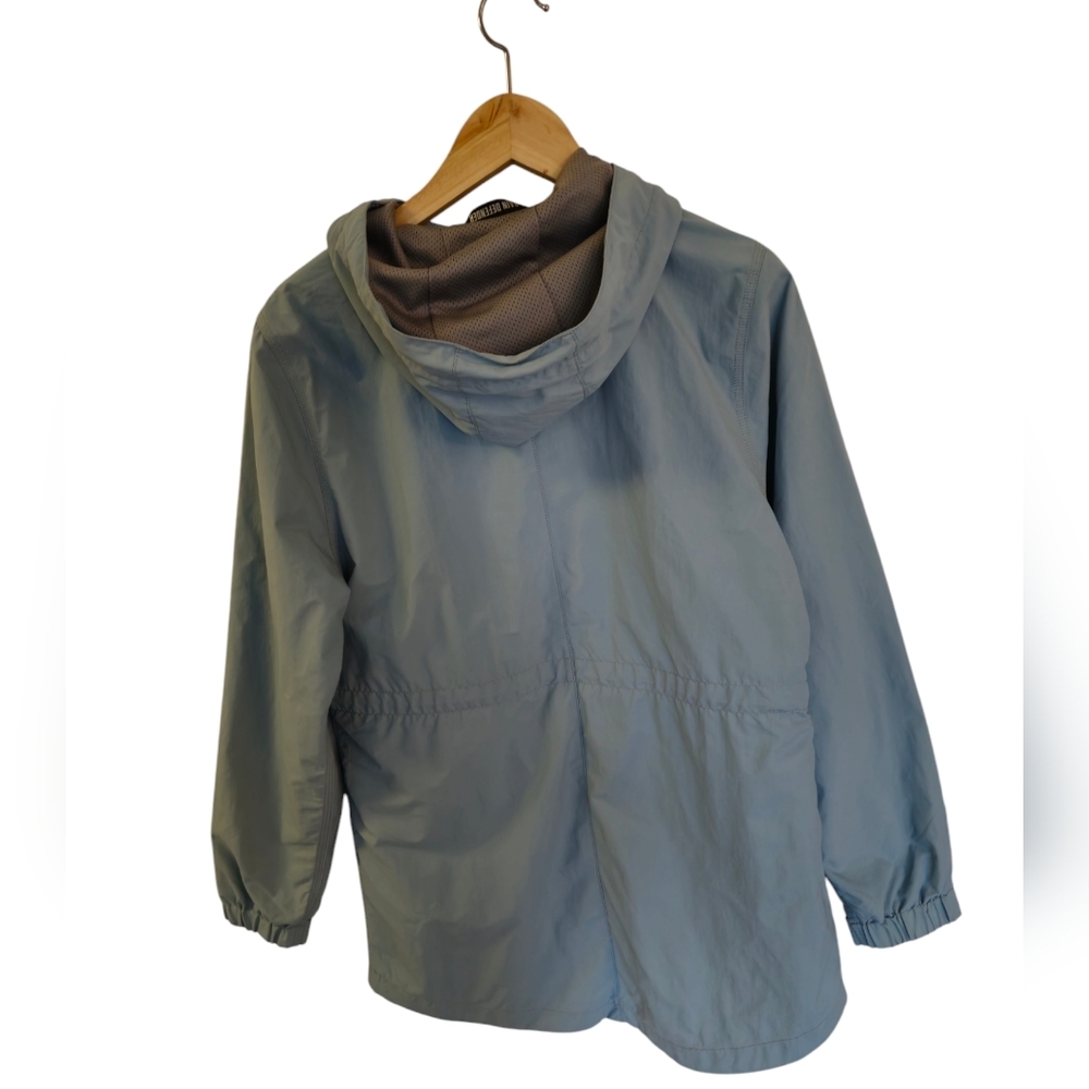 Carhartt Women's Raindefender Jacket Hooded Full Zip Blue Surf Size Small 4-6 - Picture 4 of 17